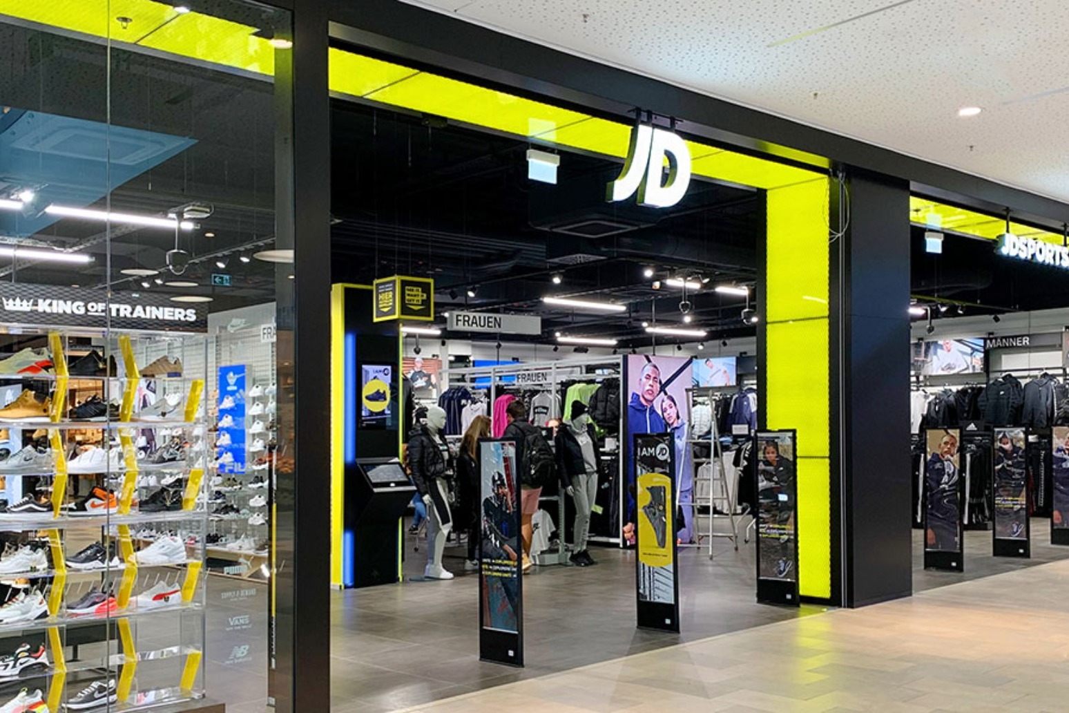 JD Sports expected to reveal robust UK and US trading. 